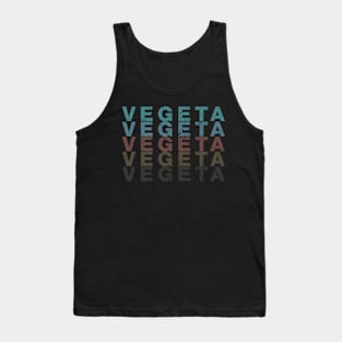 Vintage Proud Anime Name Vegeta Funny Birthday Gift Tank Top